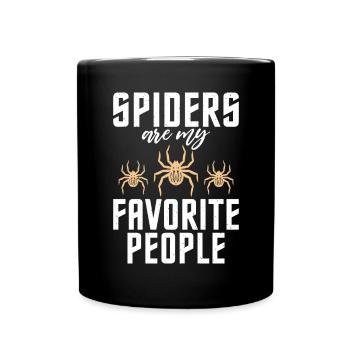 Spider Lover Gifts - Full Colour Mug - black - Front
