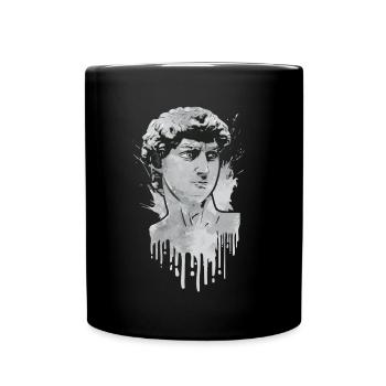 Finnish Goth Aesthetic Gothic David Statue Drip - Full Colour Mug - black - Front