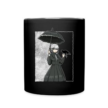 Finnish Goth Aesthetic Gothic Anime Girl Goth - Tasse einfarbig - Schwarz - Vorne