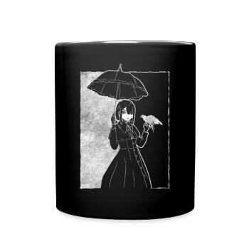 Finlandais Goth Esthétique Goth Anime Fille Gothique - Mug uni - noir - Devant