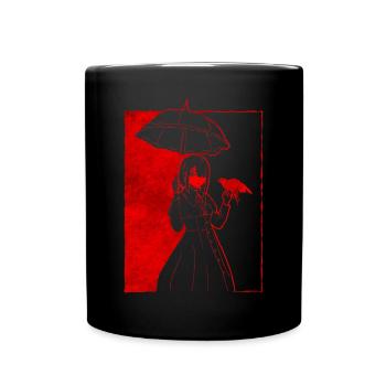Finnish Goth Aesthetic Gothic Anime Girl Goth - Tasse einfarbig - Schwarz - Vorne