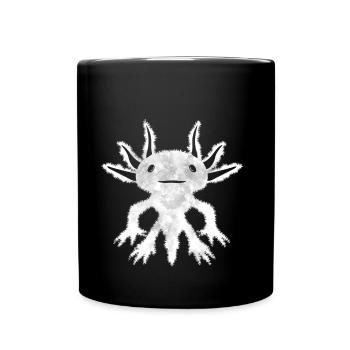 Finnish Goth Aesthetic Gothic Axolotl Goth - Tasse einfarbig - Schwarz - Vorne