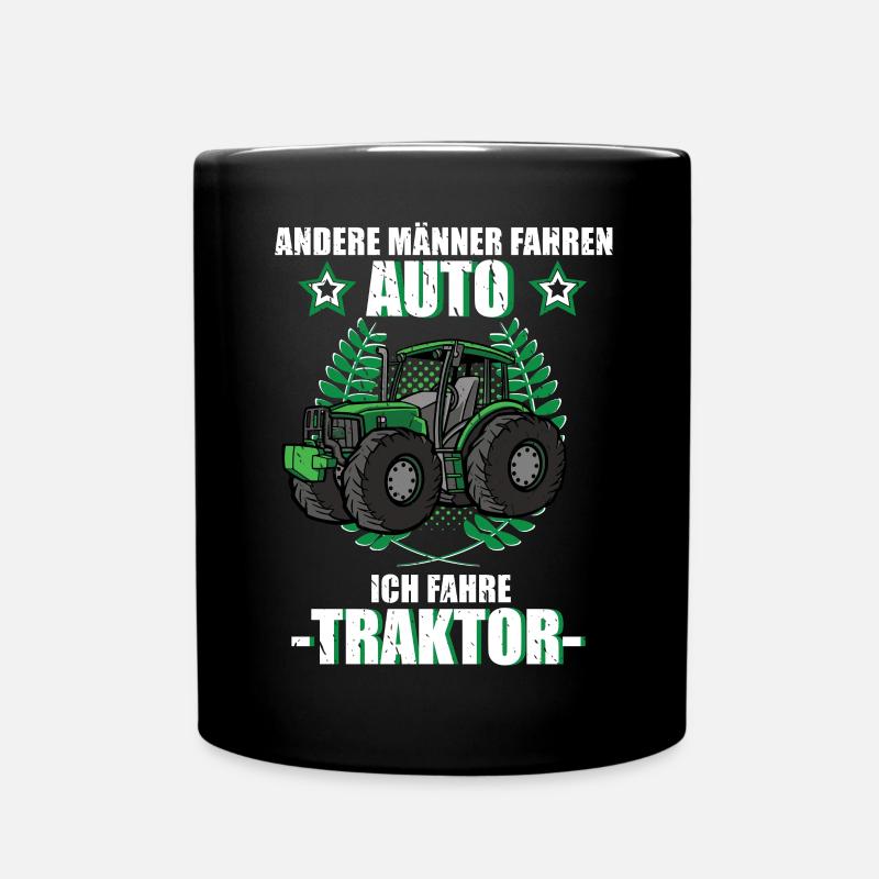 Traktor Trecker Landwirt Bauer Landwirtschaft  - Tasse einfarbig - Schwarz