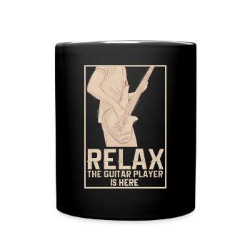 Gitarre Musik Gitarisst Gitarren Spruch - Tasse einfarbig - Schwarz - Vorne