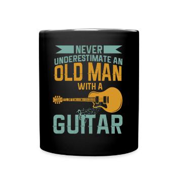 Gitarre Musik Gitarisst Gitarren Spruch - Tasse einfarbig - Schwarz - Vorne