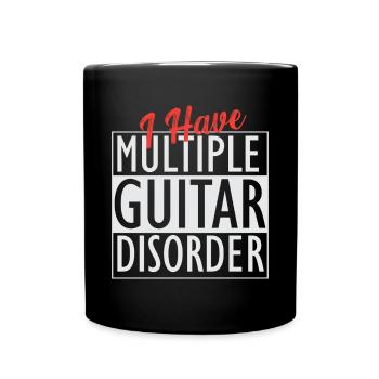 Gitarre Musik Gitarisst Gitarren Spruch - Tasse einfarbig - Schwarz - Vorne