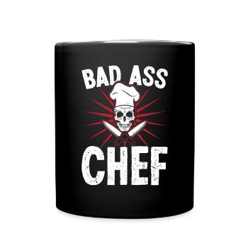 Bad Ass Chef - Mug uni - noir - Devant