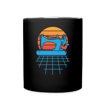 Conception de courtepointes - Mug uni - noir - Devant