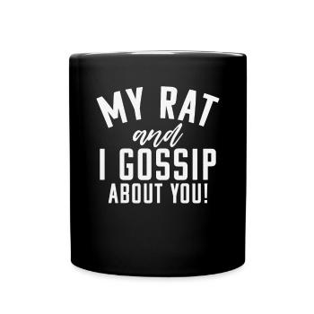 Cadeau du propriétaire du rat Rats Lover - Mug uni - noir - Devant