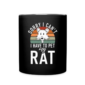 Cadeau du propriétaire du rat Rats Lover - Mug uni - noir - Devant