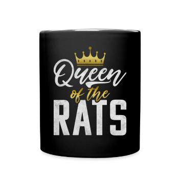 Rattenbesitzer Geschenk Ratten Liebhaber - Tasse einfarbig - Schwarz - Vorne
