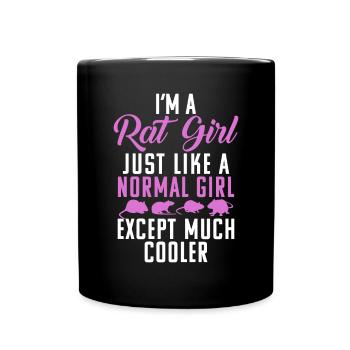 Cadeau du propriétaire du rat Rats Lover - Mug uni - noir - Devant