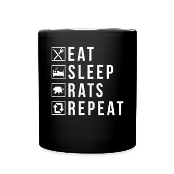Cadeau du propriétaire du rat Rats Lover - Mug uni - noir - Devant