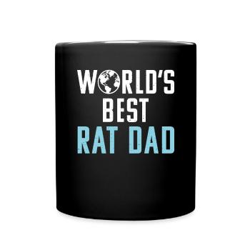 Rattenbesitzer Geschenk Ratten Liebhaber - Tasse einfarbig - Schwarz - Vorne