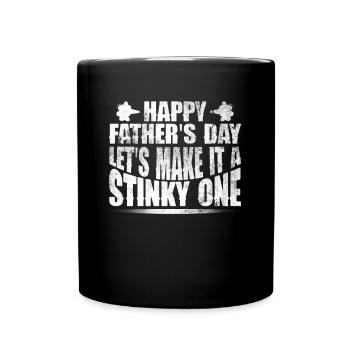 Alles Gute zum Vatertag - Vatertag Furz - Stinkend - Tasse einfarbig - Schwarz - Vorne