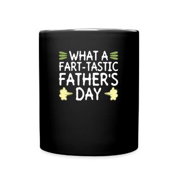 Quelle pet savoureuse fête des pères - - Mug uni - noir - Devant