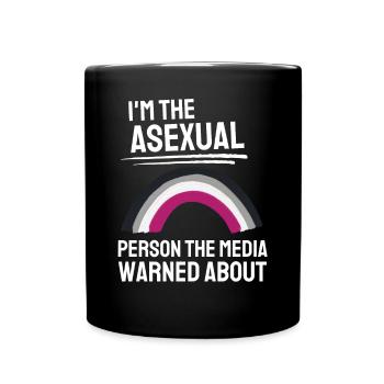 Ace Pride Asexuell Regenbogen Geschenk LGBT - Tasse einfarbig - Schwarz - Vorne