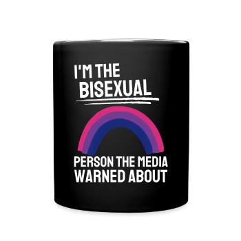 Bisexuell Regenbogen Bi Pride Month Geschenk LGBTQ - Tasse einfarbig - Schwarz - Vorne