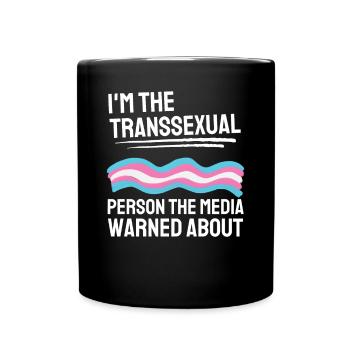 Transsexuell Gay Pride LGBTQ Geschenk Transgender - Tasse einfarbig - Schwarz - Vorne