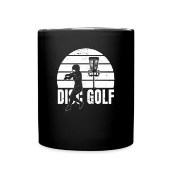 Frisbee Golf Disc Golf - Full Colour Mug - black - Front