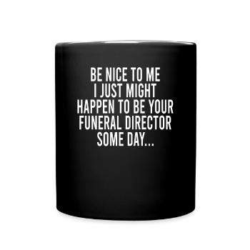Enterrement des pompes funèbres - Mug uni - noir - Devant