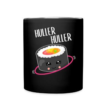 Kawaii Sushi Hulahooping Gift - Full Colour Mug - black - Front
