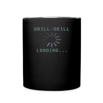 Barbecuing and Camper Gift Idea - Full Colour Mug - black - Front