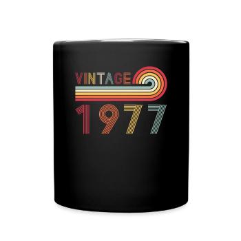 Drôle de millésime né en 1977 anniversaire - Mug uni - noir - Devant