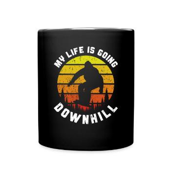 Snowboarding Art Snowboard Snowboarder - Full Colour Mug - black - Front