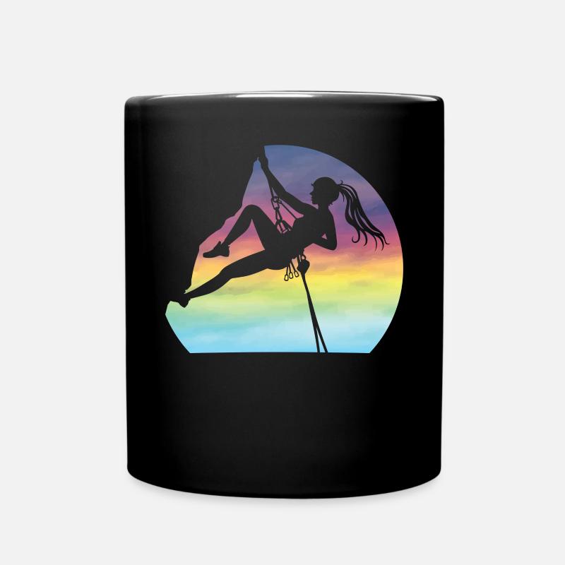 Grimpez comme une fille Femmes Escalade Bloc - Mug uni - noir