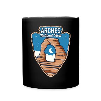 Parc national des Arches Parc américain Arrowhead Nature - Mug uni - noir - Devant
