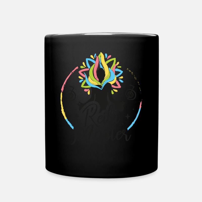 Chakra Holistic Healing Hands Buddha Reiki Master - Tasse einfarbig - Schwarz