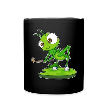 Caterpillar Field Hockey Field Hockey Stick Sports - Full Colour Mug - black - Front