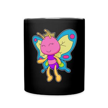 Butterfly Crown - Full Colour Mug - black - Front