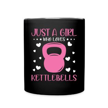Juste une fille qui aime Kettlebells Fitness Gym - Mug uni - noir - Devant