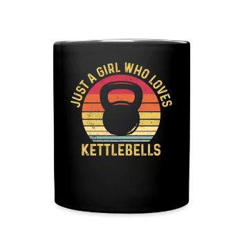 Juste une fille qui aime Kettlebells Fitness Gym - Mug uni - noir - Devant