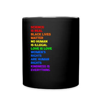 Science is Real Black Life - Full Colour Mug - black - Front