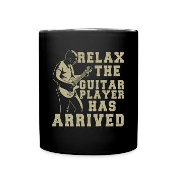 Gitarre Musik Gitarisst Gitarren Spruch - Tasse einfarbig - Schwarz - Vorne