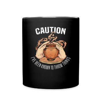 Poterie Argile Cours de poterie Poterie Getöpfert - Mug uni - noir - Devant