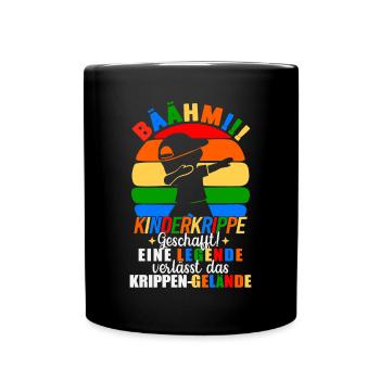 Kinderkrippe Geschafft Eine Legende Verlässt - Tasse einfarbig - Schwarz - Vorne