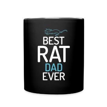 Rattenbesitzer Geschenk Ratten Liebhaber - Tasse einfarbig - Schwarz - Vorne