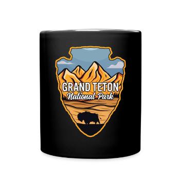 Parc national américain de Grand Teton Montagne Arrowhead - Mug uni - noir - Devant
