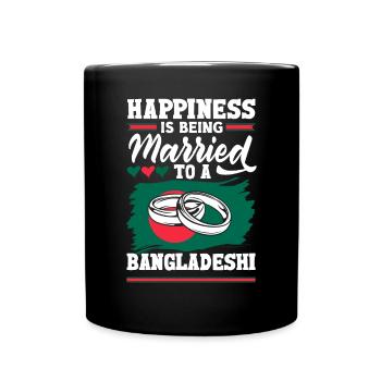Bangladesch Bangladesch Bangladesch Flagge Zitat - Tasse einfarbig - Schwarz - Vorne