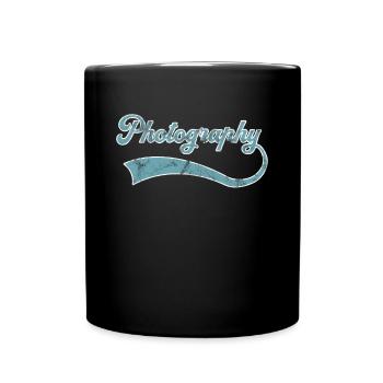 Photography lettering - Full Colour Mug - black - Front