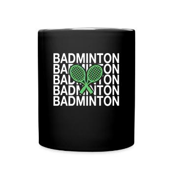 Badminton - Mug uni - noir - Devant
