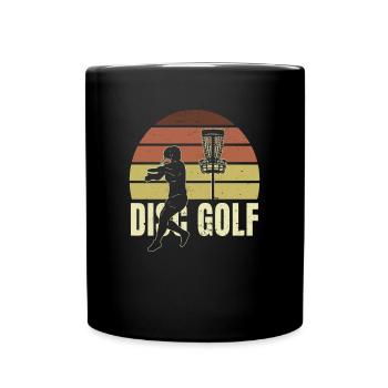 Disc Golf Frisbee Golfer - Full Colour Mug - black - Front