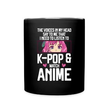 Anime & K-Pop Musique Kpop Manga Japonais Otaku - Mug uni - noir - Devant