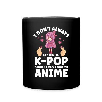 Anime & K-Pop Musique Kpop Manga Japonais Otaku - Mug uni - noir - Devant