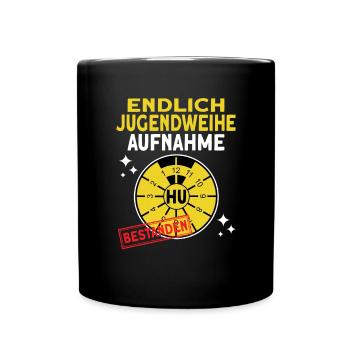 Jugendweihe Geschenke für jugendliche - Tasse einfarbig - Schwarz - Vorne