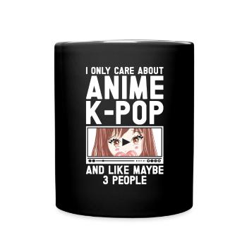 Anime & K-Pop Musique Kpop Manga Japonais Otaku - Mug uni - noir - Devant